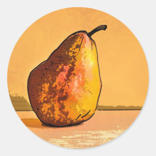 Sticker für Wasserfarbenpear