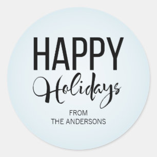 Sticker für Winterski-Happy Holidays