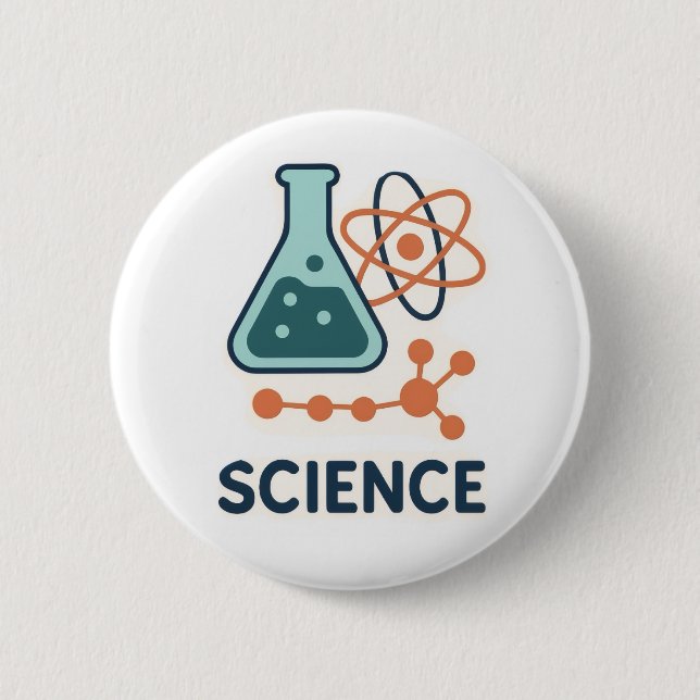 Sticker für wissenschaftliche Fachgebiete - Flasch Button (Vorderseite)