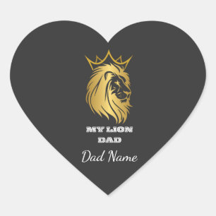Sticker-Geschenk zum Vatertag für Papa Herz-Aufkleber