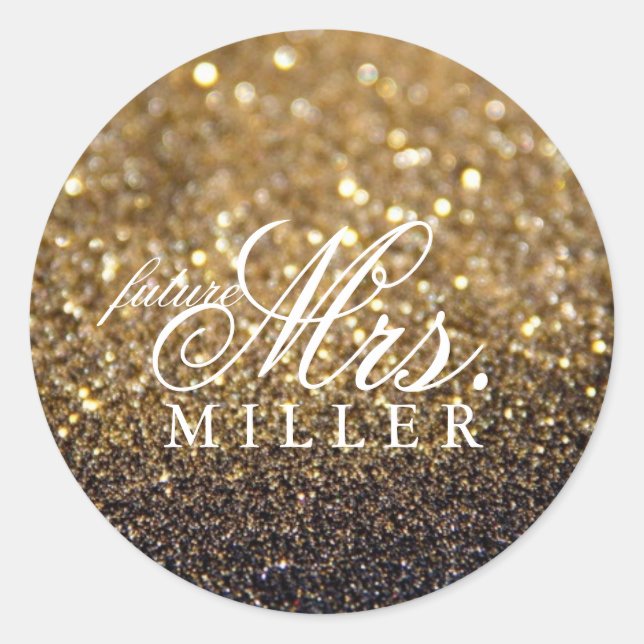 Sticker - Glitzer Fab Future Mrs. (Vorderseite)