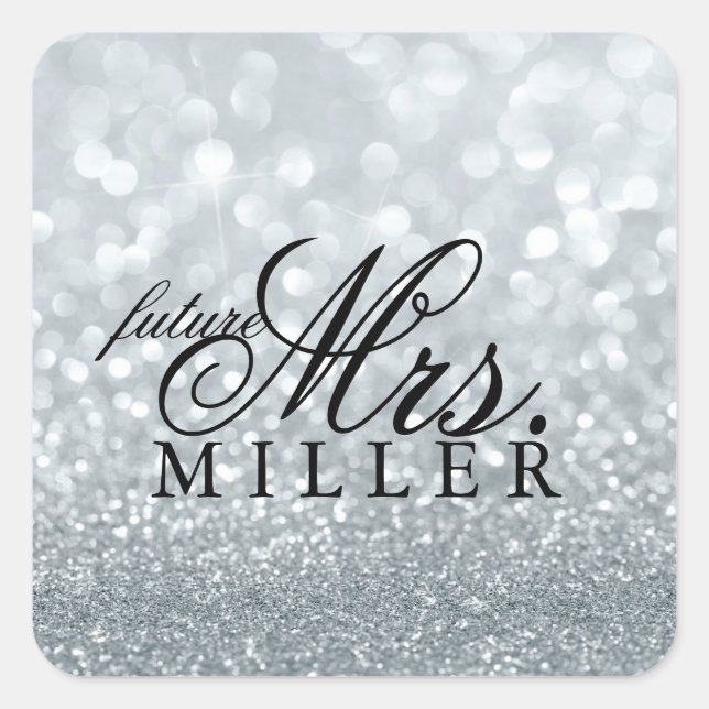 Sticker - Glitzer Fab Future Mrs. (Vorderseite)