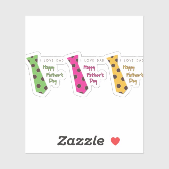 Sticker glücklicher Vater Tag (Blatt)