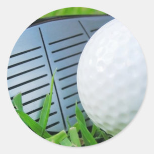 Sticker/Golfspielen Runder Aufkleber