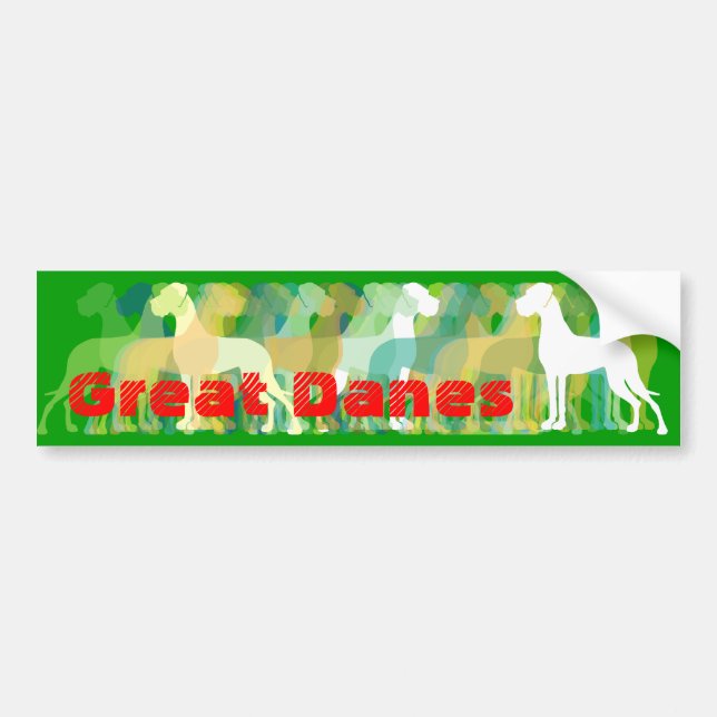 Sticker Great Danes Autoaufkleber (Vorne)
