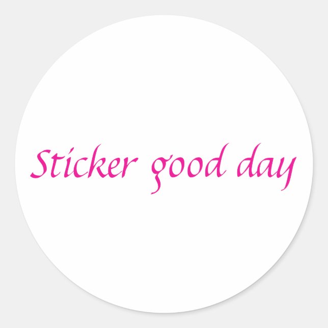 Sticker guter Tag (Vorderseite)
