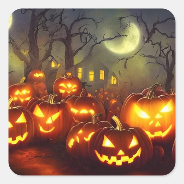 Sticker Halloween-Party für Mama (Vorderseite)