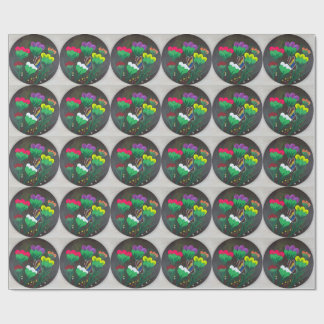 Sticker - Handgefertigtes Kunstwerk - Schmetterlin Geschenkpapier