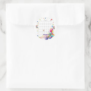 Sticker, Happy Birthday Calendar Dezember 2022 Runder Aufkleber