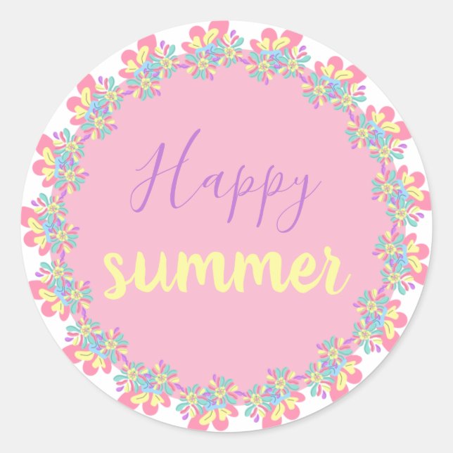 Sticker Happy Summer (Vorderseite)