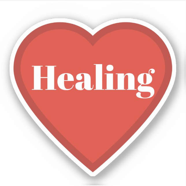 Sticker "Healing Heart" - Relatable-Sticker für di (Vorderseite)