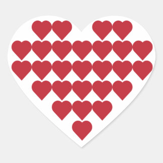 Sticker Heftform Valentinstag