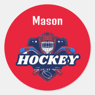 Sticker Hockey Geber - Personalisiert - Name hinzu