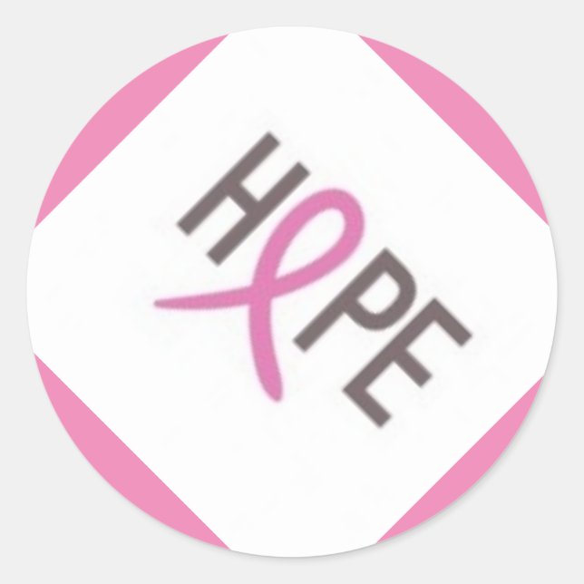 Sticker/Hoffnung Runder Aufkleber (Vorderseite)