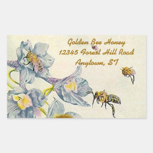 Sticker Honey Bees Morning Glory Blume Imker