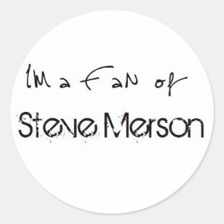 Sticker: I'm a Fan of Steve Merson Runder Aufkleber