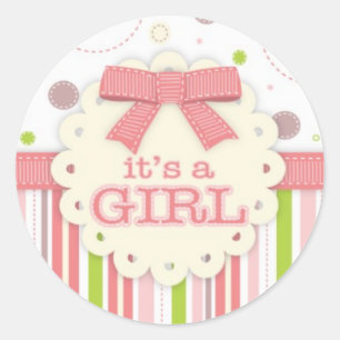 Sticker/It's a Girl Runder Aufkleber