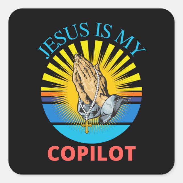 STICKER - JESUS IST MEIN KOPILOT (Vorderseite)