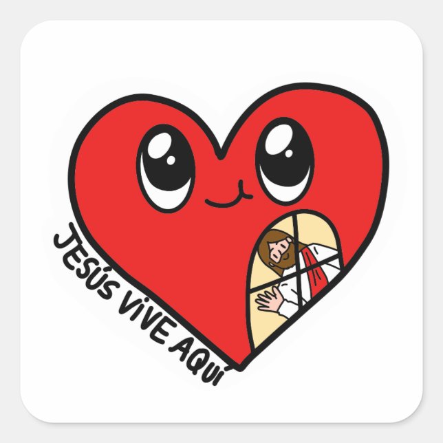 Sticker Jesús vive aquí Edificaturas  (Vorderseite)