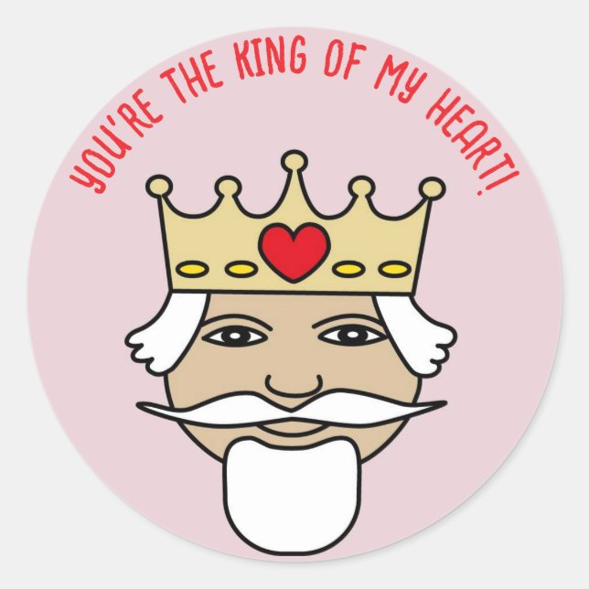 Sticker king of my heart (Vorderseite)