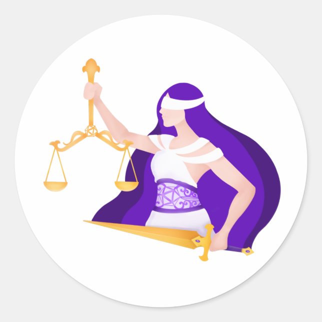 Sticker Lady Justice (Vorderseite)
