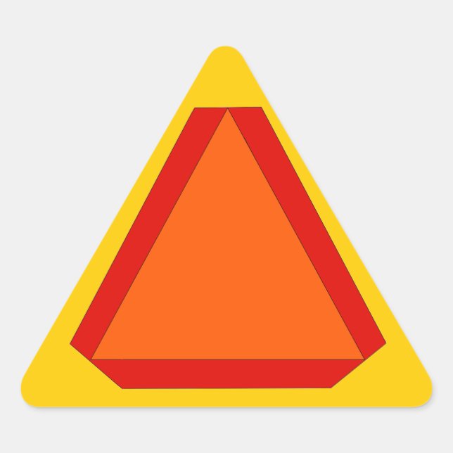 Sticker langsames Verschieben Zeichen für die Lage (Vorderseite)