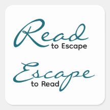 Sticker 'Lesen um zu entkommen | Literarisches Ges