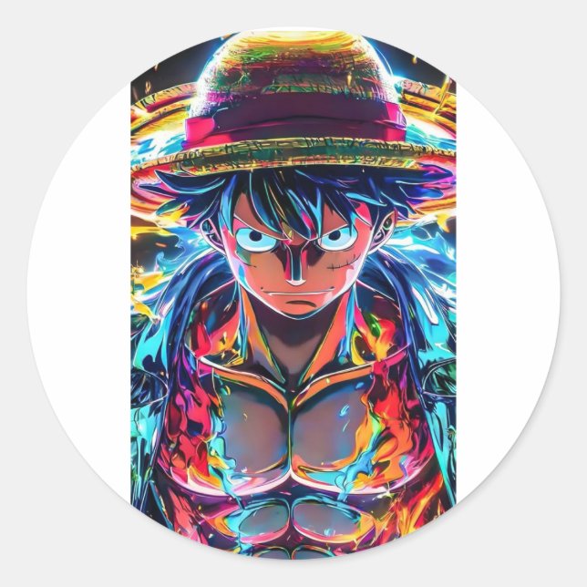 Sticker Luffy Anime (Vorderseite)