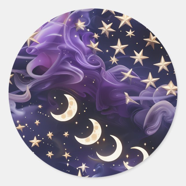 Sticker – Luxury Royal Amethyst Celestial (Vorderseite)