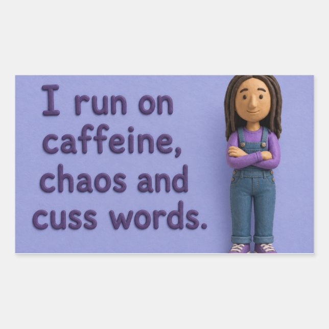 Sticker Mary, die sich danebenbenimmt (Vorderseite)