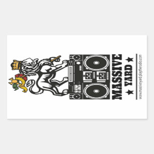 Sticker Massive Yard White Lion Full 2018