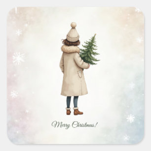 Sticker mit Weihnachtsdesign