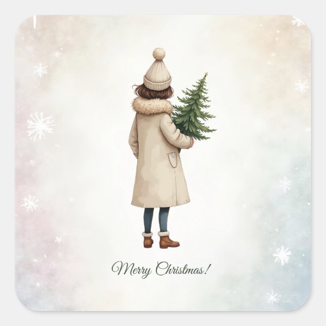 Sticker mit Weihnachtsdesign (Vorderseite)