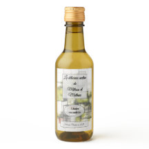 Sticker mit Weinflasche