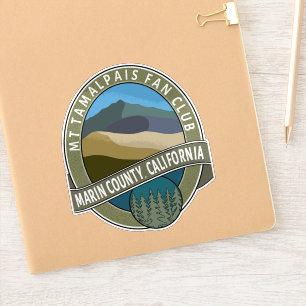 Sticker Mt Tamalpais Fan Club Marin County CA