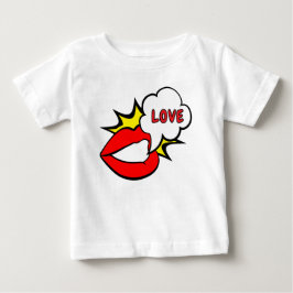 Sticker - Mund Sprechblase + DEIN TEXT & IDEE 1 Baby T-shirt
