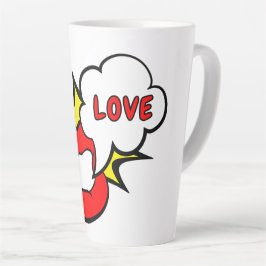 Sticker - Mund Sprechblase + DEIN TEXT & IDEE 1 Milchtasse