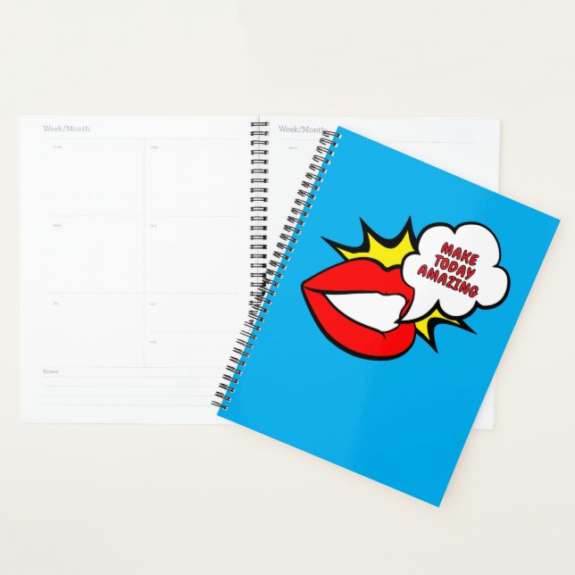 Sticker - Mund Sprechblase + DEIN TEXT & IDEE 1 Planer (Anzeige)