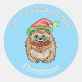 Sticker No Peeking Bis Weihnachten Weihnachtsschaf