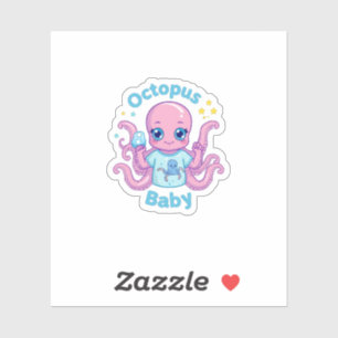 Sticker Oktopus Baby