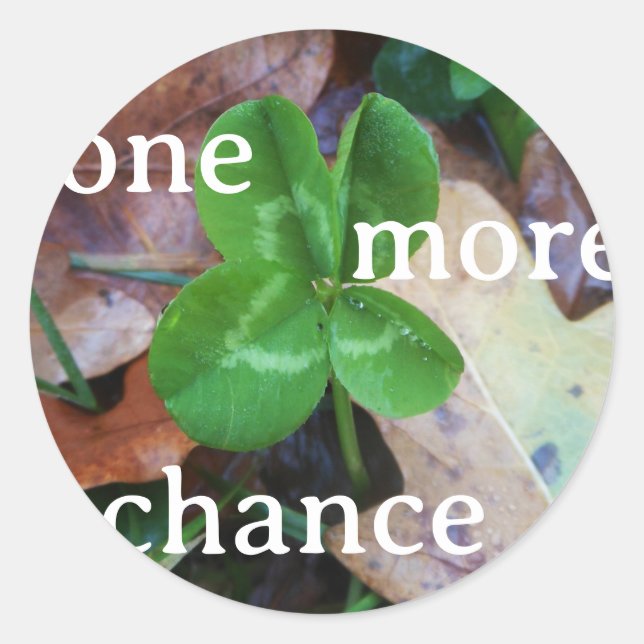 Sticker 'One more Chance' (Vorderseite)