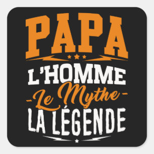 Sticker Papa, der Mensch, der Mythos, die Legende