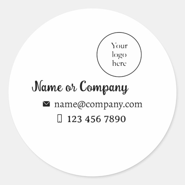 Sticker para empresso, logo y datos (Vorderseite)