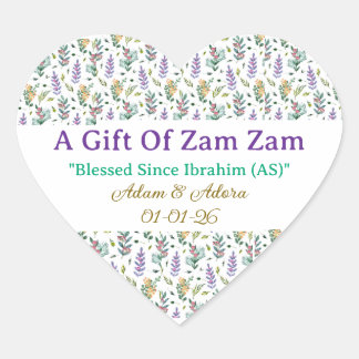 Sticker-Personalized Nikkah Zam Zam Water Stickers