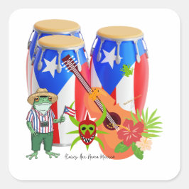 Sticker - Puerto Rican Cultural Design
