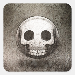 Sticker Quadrat Skullmoji