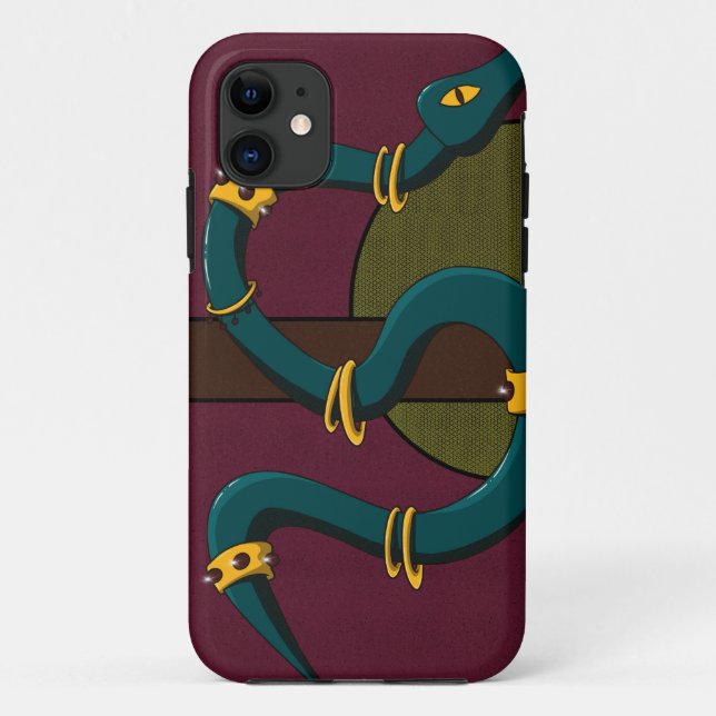 Sticker Quadrat Snake Case-Mate iPhone Hülle (Rückseite)