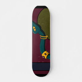 Sticker Quadrat Snake Skateboard