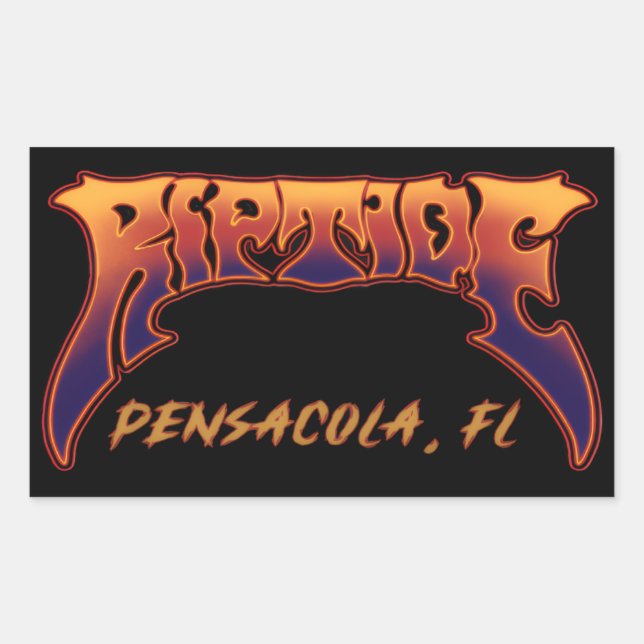 Sticker RIPTIDE Pensacola, FL Logo (Vorderseite)