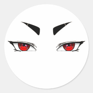 Sticker rote scharfe Augen